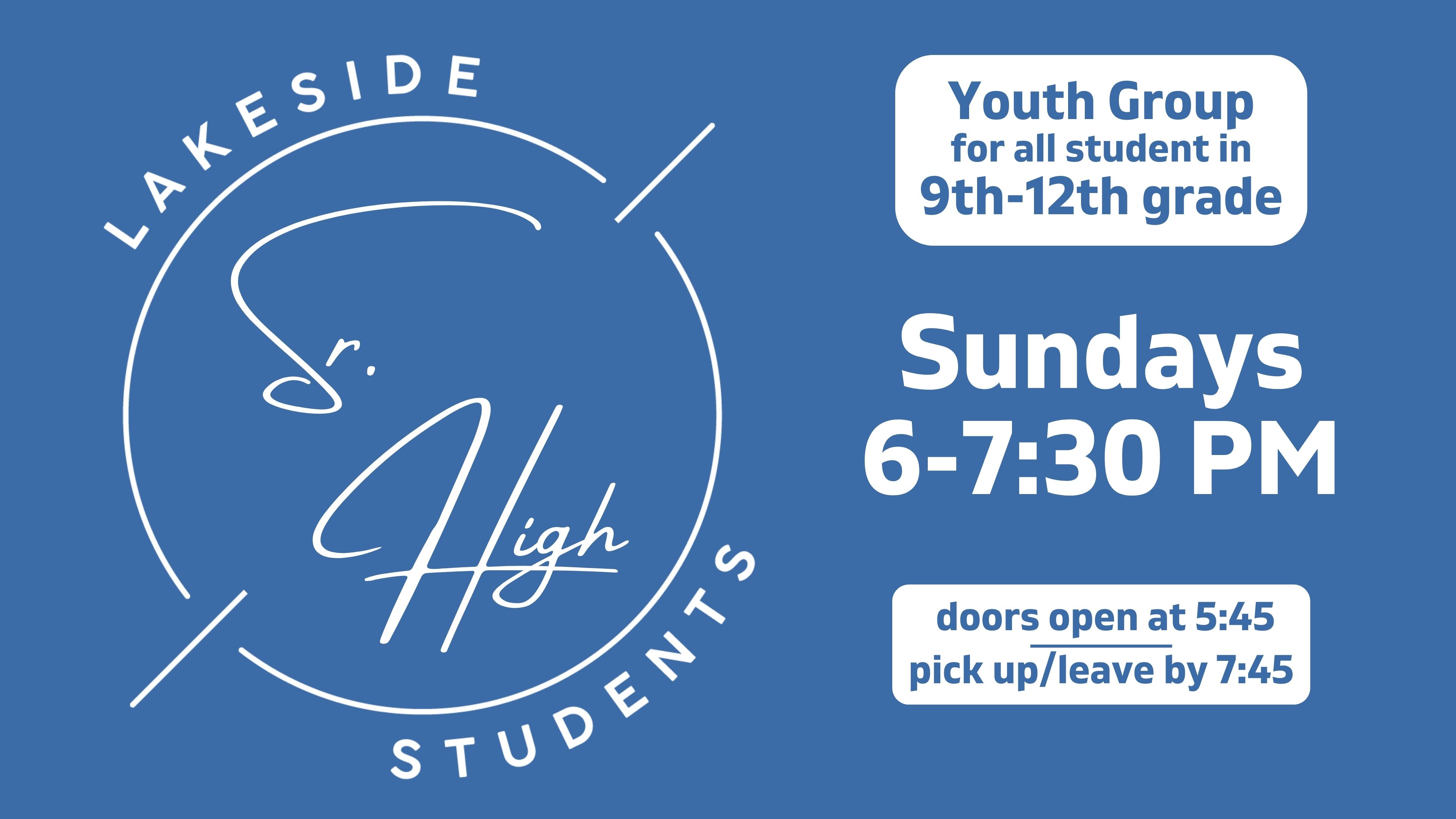Sr. High Youth Group
